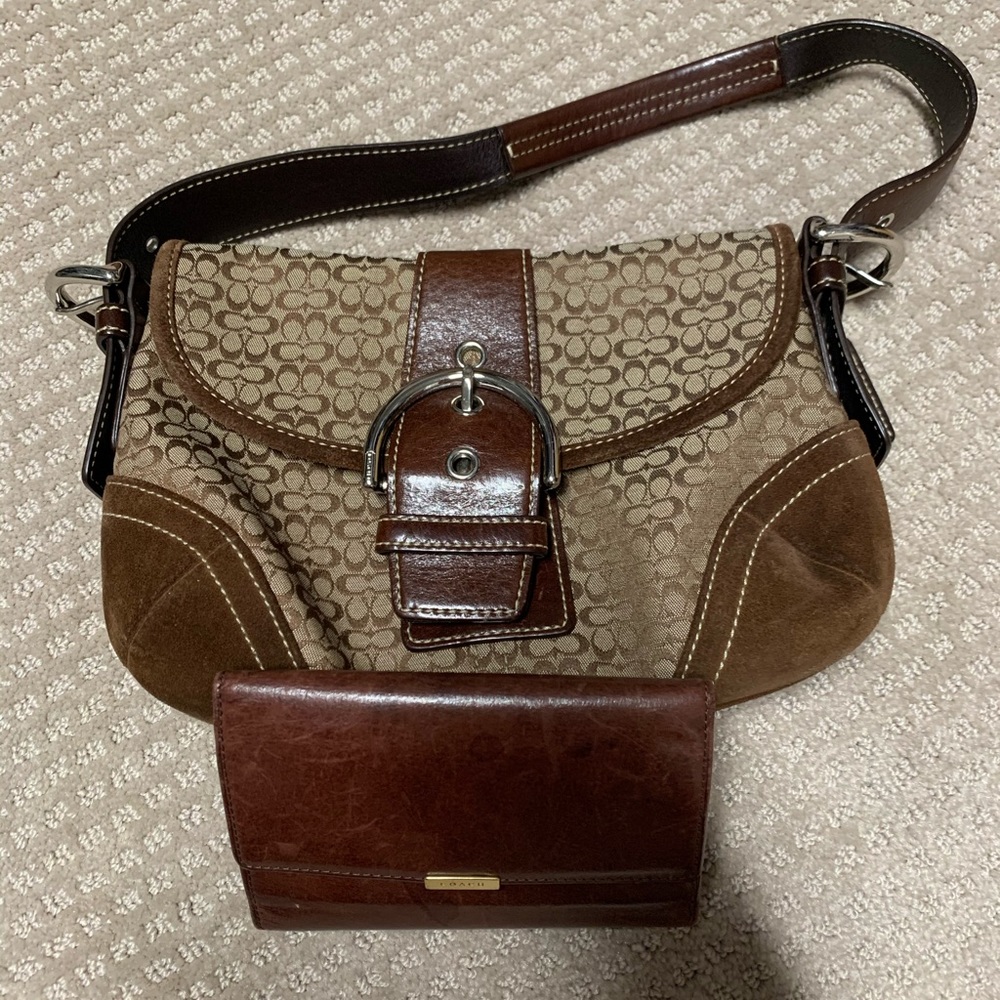 Authentic Coach purse and wallet